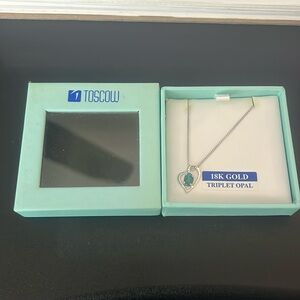Australia Brand new never worn Toscow triplet opal necklace